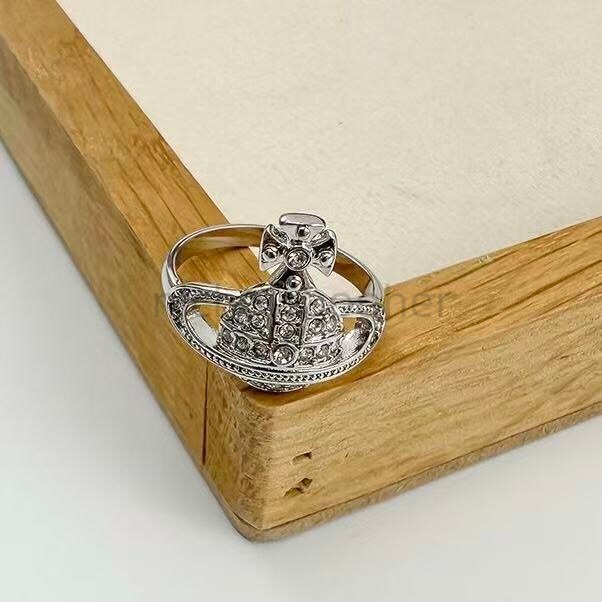 Vivienne Westwood Silver Orb Crystal Ring